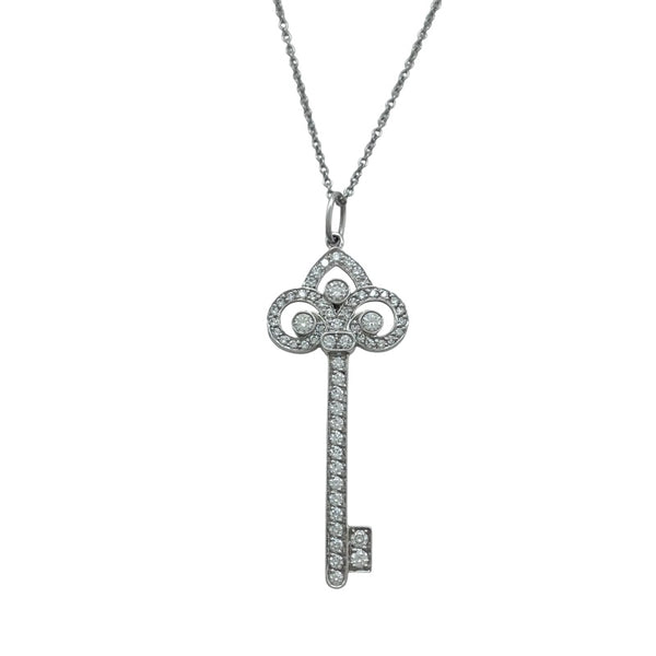 ティファニー TIFFANY＆CO フルールドリスキーネックレス プラチナ Pt950 ジュエリー