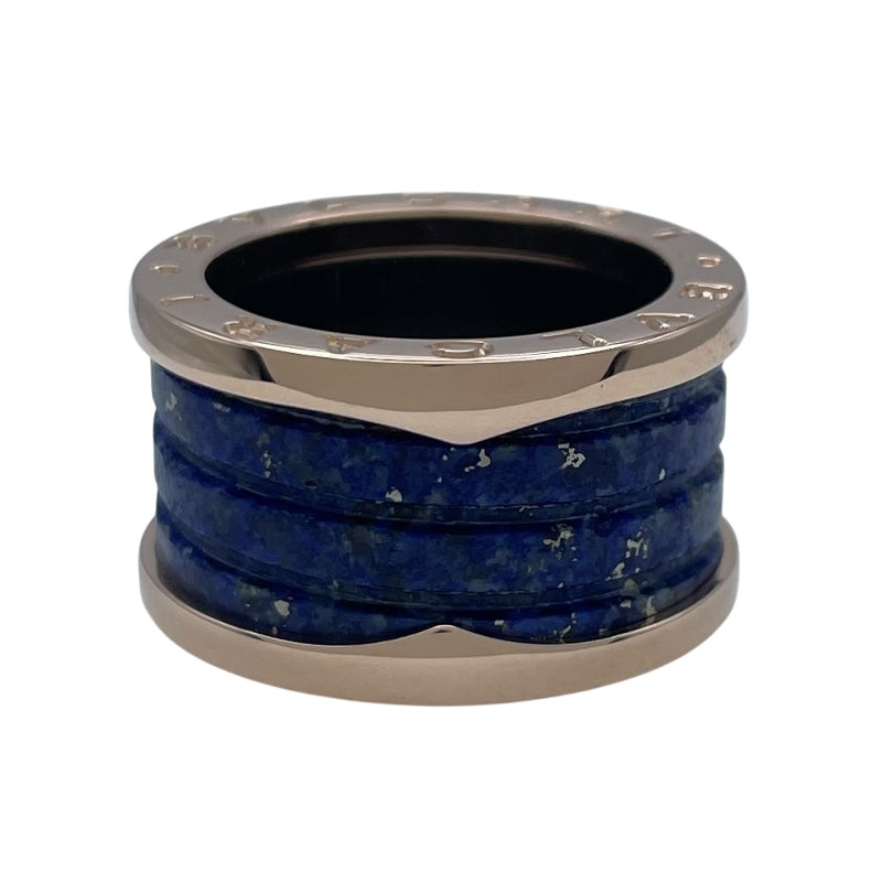 ブルガリ BVLGARI ビーゼロワンリング４バンド(M) ピンクゴールド Au750 ラピスラズリ ジュエリー