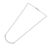 ティファニー TIFFANY＆CO Tスマイルダイアネックレススモール ホワイトゴールド Au750 ダイヤモンド ジュエリー