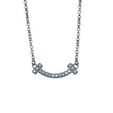 ティファニー TIFFANY＆CO Tスマイルダイヤネックレスミニ ホワイトゴールド Au750 ダイヤモンド ジュエリー