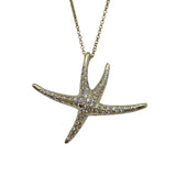 ティファニー TIFFANY＆CO スターフィッシュダイヤネックレス ゴールド 18K ダイヤモンド ジュエリー