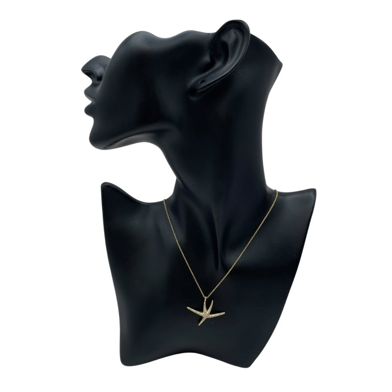 ティファニー TIFFANY＆CO スターフィッシュダイヤネックレス ゴールド 18K ダイヤモンド ジュエリー