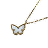 ヴァンクリーフ＆アーペル Van Cleef & Arpels スウィートアルハンブラパピヨンネックレス ゴールド Au750 マザー オブ パール ジュエリー