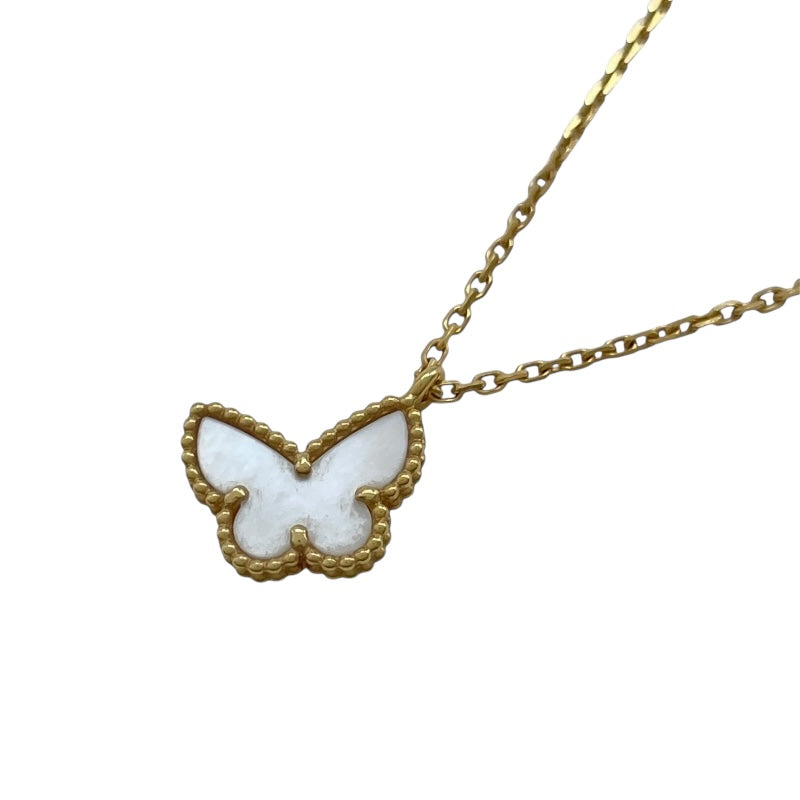 ヴァンクリーフ＆アーペル Van Cleef & Arpels スウィートアルハンブラパピヨンネックレス ゴールド Au750 マザー オブ パール ジュエリー
