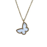 ヴァンクリーフ＆アーペル Van Cleef & Arpels スウィートアルハンブラパピヨンネックレス ゴールド Au750 マザー オブ パール ジュエリー
