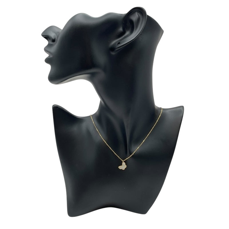ヴァンクリーフ＆アーペル Van Cleef & Arpels スウィートアルハンブラパピヨンネックレス ゴールド Au750 マザー オブ パール ジュエリー