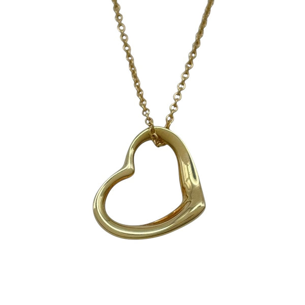ティファニー TIFFANY＆CO オープンハートネックレス ゴールド K18YG ジュエリー