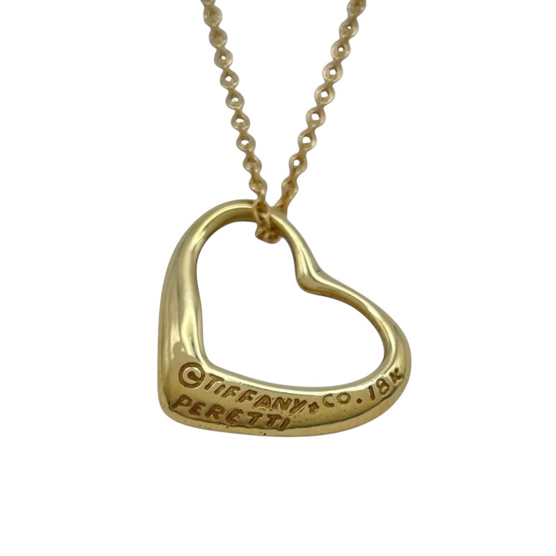 ティファニー TIFFANY＆CO オープンハートネックレス ゴールド 18K ジュエリー