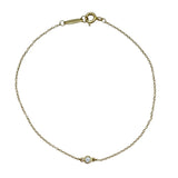 ティファニー TIFFANY＆CO バイザヤード1Pダイヤブレス ゴールド Au750 ダイヤモンド ジュエリー