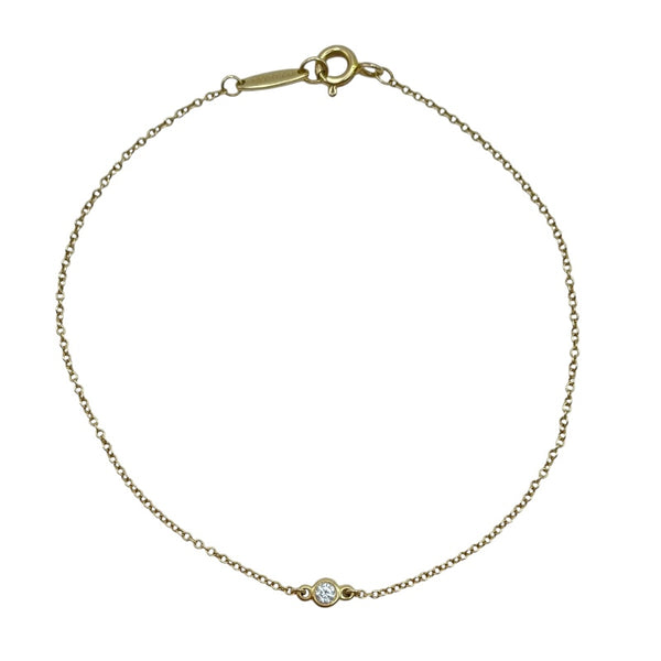ティファニー TIFFANY＆CO バイザヤード1Pダイヤブレス ゴールド K18YG ジュエリー