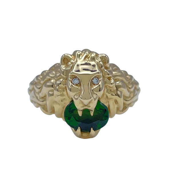 グッチ GUCCI ライオンヘッドリング ゴールド Au750 ジュエリー