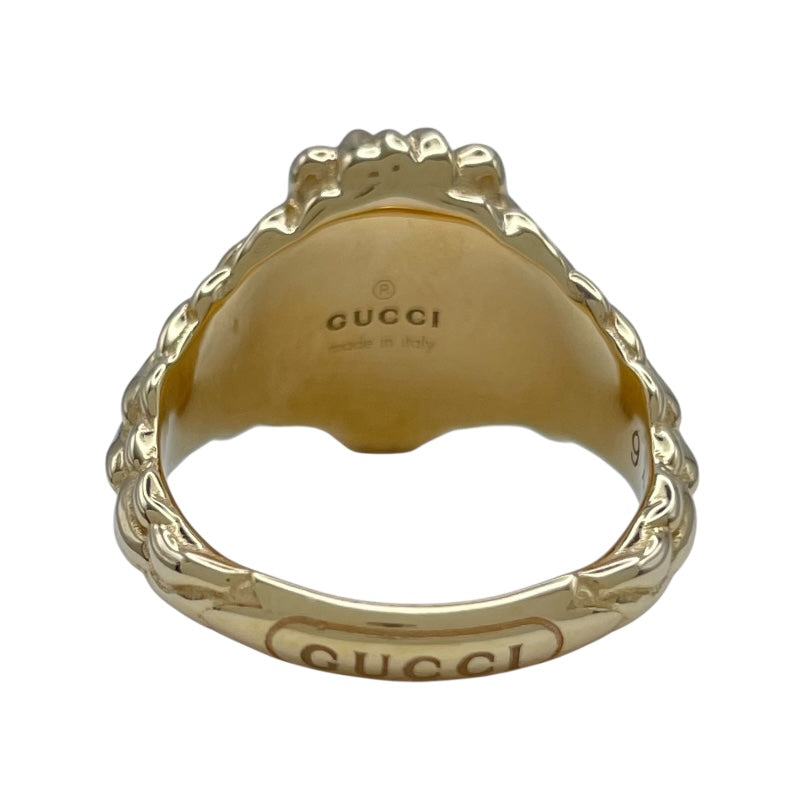 グッチ GUCCI ライオンヘッドリング ゴールド Au750 ジュエリー