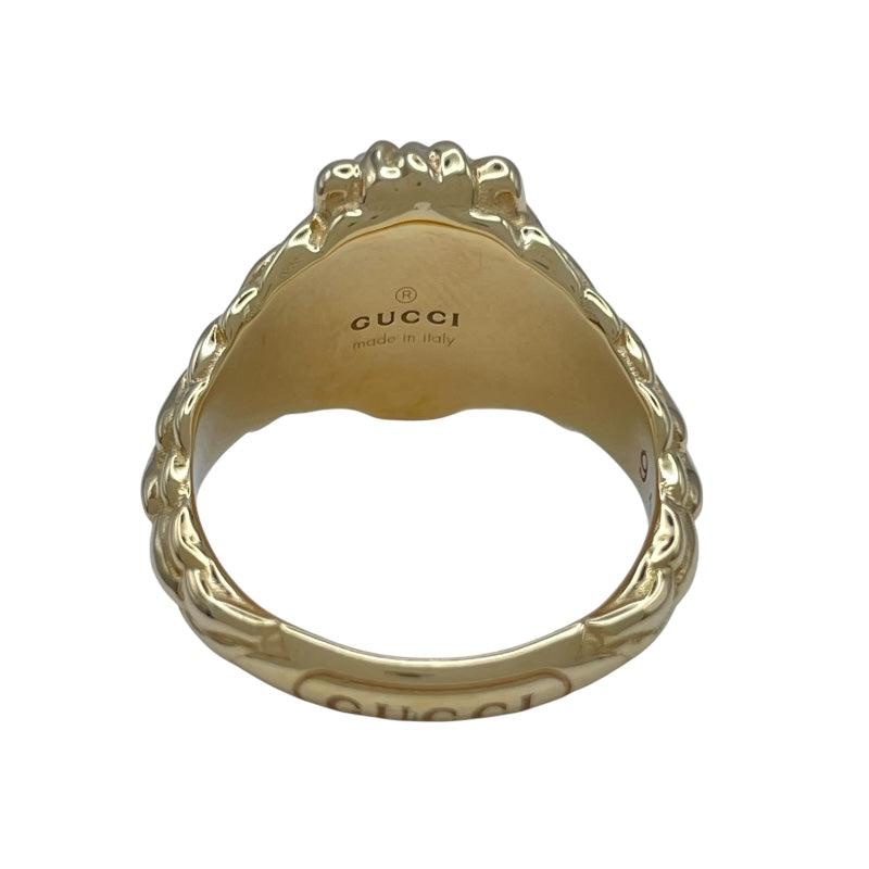 グッチ GUCCI ライオンヘッドリング ゴールド Au750 ジュエリー