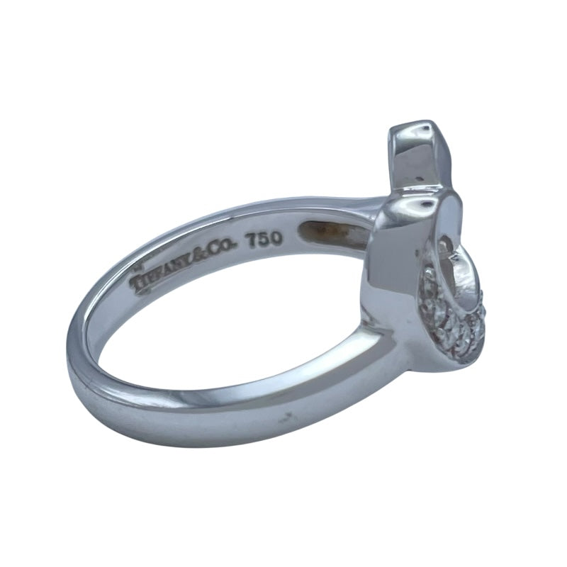 ティファニー TIFFANY＆CO ラヴィングハートダイヤリング ホワイトゴールド 750 ジュエリー