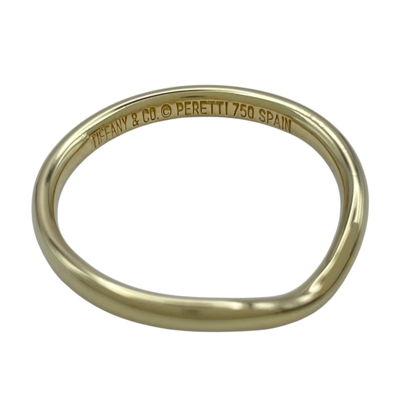 ティファニー TIFFANY＆CO カーブドバントリング ゴールド 750 ジュエリー