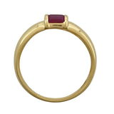 ティファニー TIFFANY＆CO スタッキングリング ゴールド 750 ルビー ジュエリー