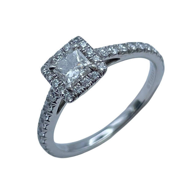 ティファニー TIFFANY＆CO ノヴォプリンセスカットエンゲージダイヤリング プラチナ Pt950 ジュエリー