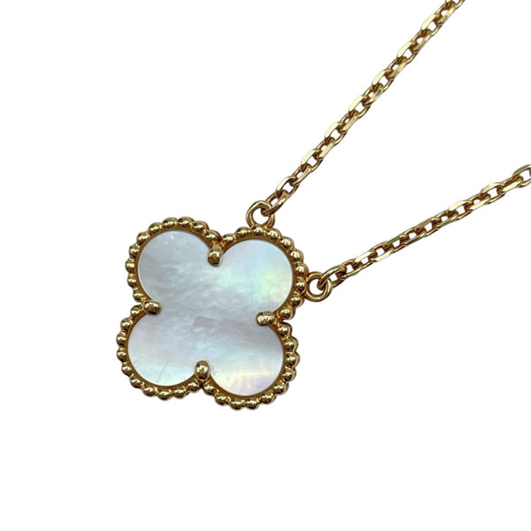 ヴァンクリーフ＆アーペル Van Cleef & Arpels ヴィンテージアルハンブラネックレス ゴールド Au750 マザー オブ パール ジュエリー