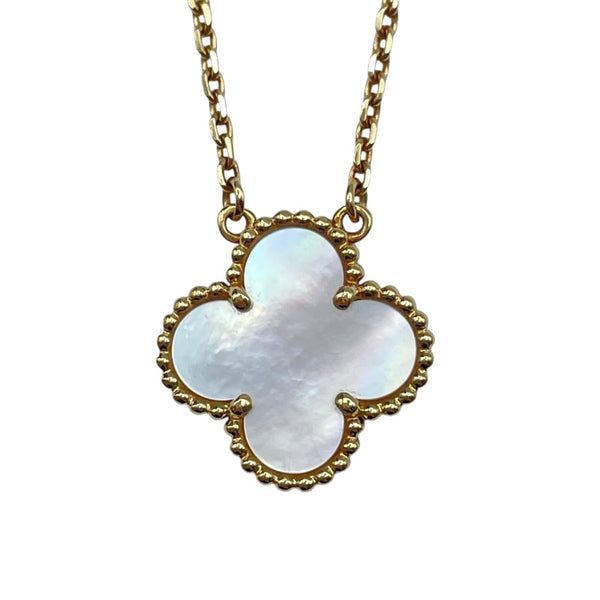 ヴァンクリーフ＆アーペル Van Cleef & Arpels ヴィンテージアルハンブラネックレス ゴールド Au750 マザー オブ パール ジュエリー