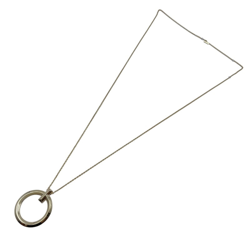 ティファニー TIFFANY＆CO Tワンサークルネックレスラージ ゴールド Au750 ジュエリー