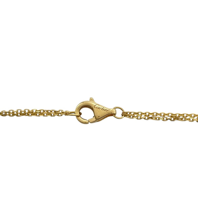 カルティエ Cartier タブサークルネックレス２Pダイヤ ゴールド 750 ダイヤモンド ジュエリー