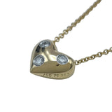 ティファニー TIFFANY＆CO ハートネックレス ゴールド/プラチナ 750/Pt950 ダイヤモンド ジュエリー