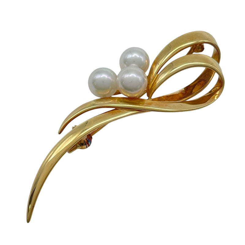 ミキモト MIKIMOTO ブローチ ゴールド K18YG ジュエリー