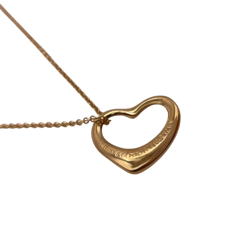 ティファニー TIFFANY＆CO オープンハートネックレス K18YG ジュエリー