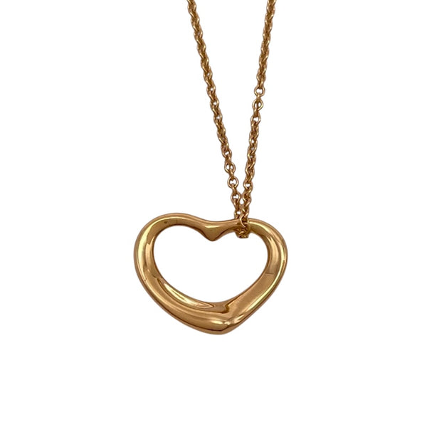 ティファニー TIFFANY＆CO オープンハートネックレス K18YG ジュエリー