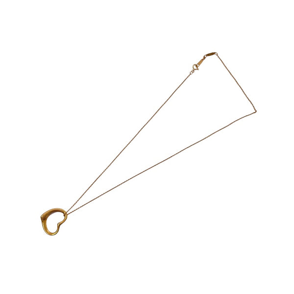 ティファニー TIFFANY＆CO オープンハートネックレス K18YG ジュエリー