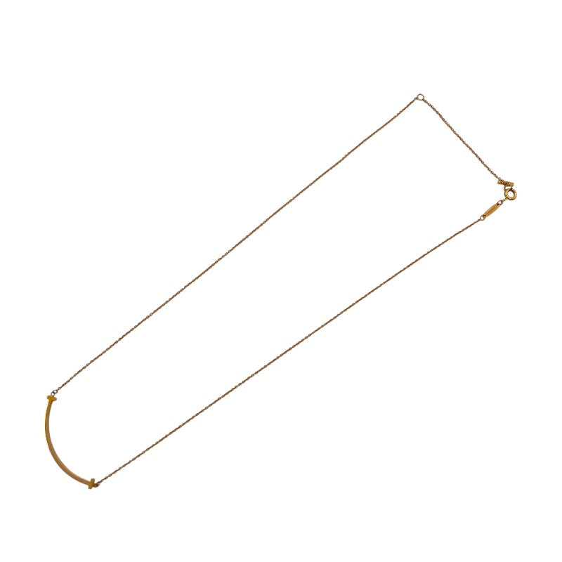ティファニー TIFFANY＆CO Tスマイルネックレス スモール K18YG ジュエリー