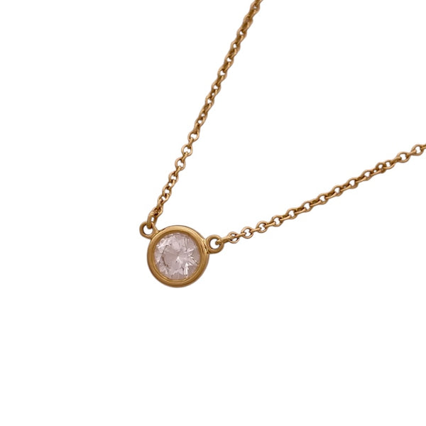 ティファニー TIFFANY＆CO バイザヤード ネックレス 0.26ct K18YG