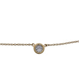 ティファニー TIFFANY＆CO バイザヤード ネックレス 0.26ct K18YG ジュエリー