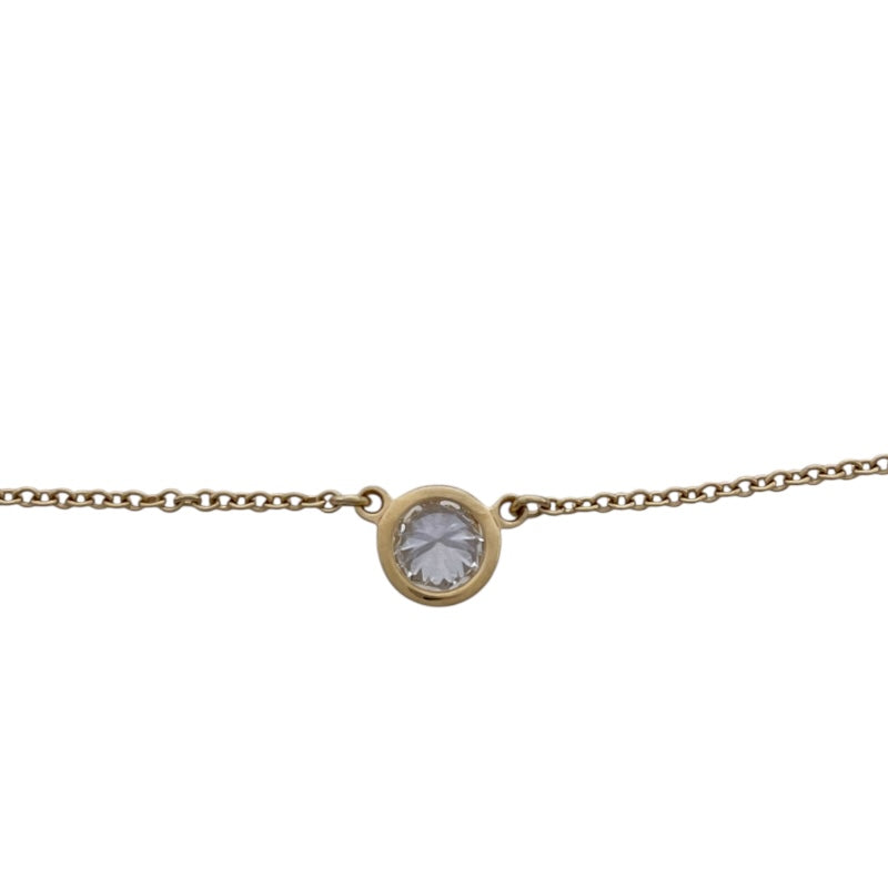 ティファニー TIFFANY＆CO バイザヤード ネックレス 0.26ct K18YG ジュエリー