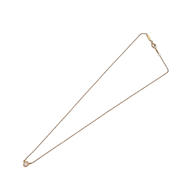 ティファニー TIFFANY＆CO バイザヤード ネックレス 0.26ct K18YG ジュエリー