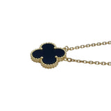 ヴァンクリーフ＆アーペル Van Cleef & Arpels ヴィンテージアルハンブラネックレス　オニキス ゴールド Au750 オニキス ジュエリー