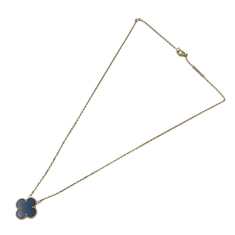 ヴァンクリーフ＆アーペル Van Cleef & Arpels ヴィンテージアルハンブラネックレス　オニキス ゴールド Au750 オニキス ジュエリー