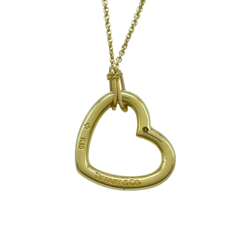 ティファニー TIFFANY＆CO オープンハート 1PD ネックレス ゴールド K18 ダイヤモンド ジュエリー
