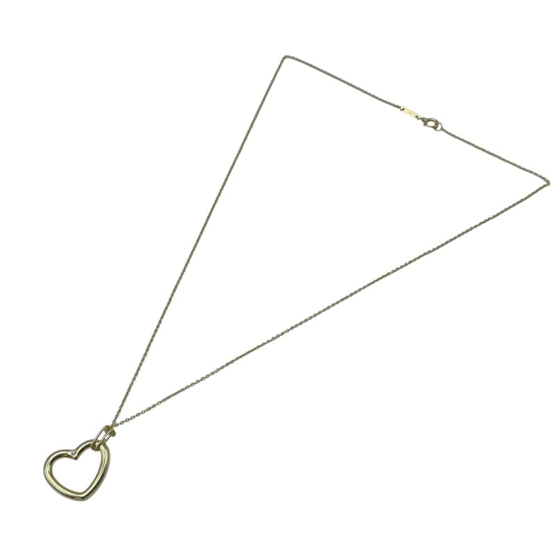ティファニー TIFFANY＆CO オープンハート 1PD ネックレス ゴールド K18 ダイヤモンド ジュエリー