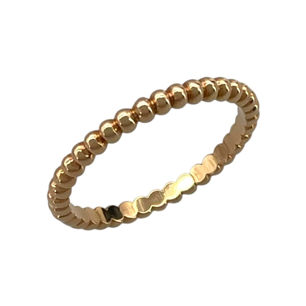ヴァンクリーフ＆アーペル Van Cleef & Arpels ペルレ スモールリング ピンクゴールド Au750 ジュエリー