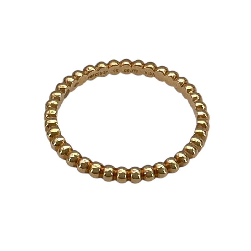 ヴァンクリーフ＆アーペル Van Cleef & Arpels ペルレ スモールリング ピンクゴールド Au750 ジュエリー
