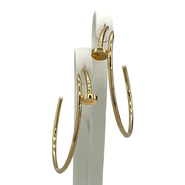 カルティエ Cartier ジュストアンクルピアスラージ ピンクゴールド Au750/K18 ジュエリー