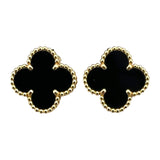 ヴァンクリーフ＆アーペル Van Cleef & Arpels ヴィンテージ アルハンブラ ピアス ゴールド Au750/オニキス ジュエリー