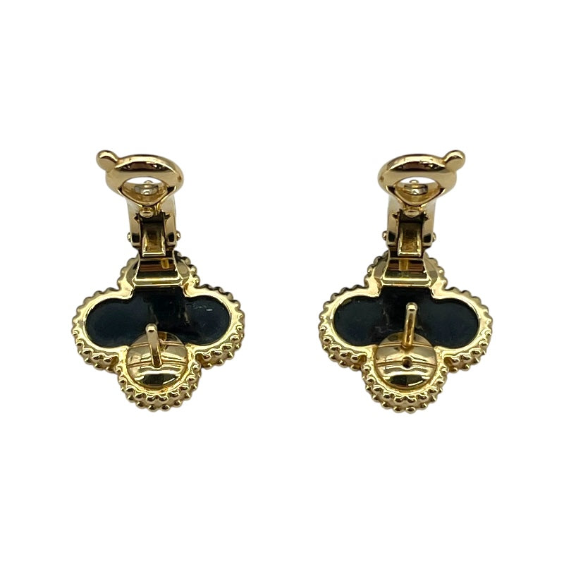 ヴァンクリーフ＆アーペル Van Cleef & Arpels ヴィンテージ アルハンブラ ピアス ゴールド Au750/オニキス ジュエリー