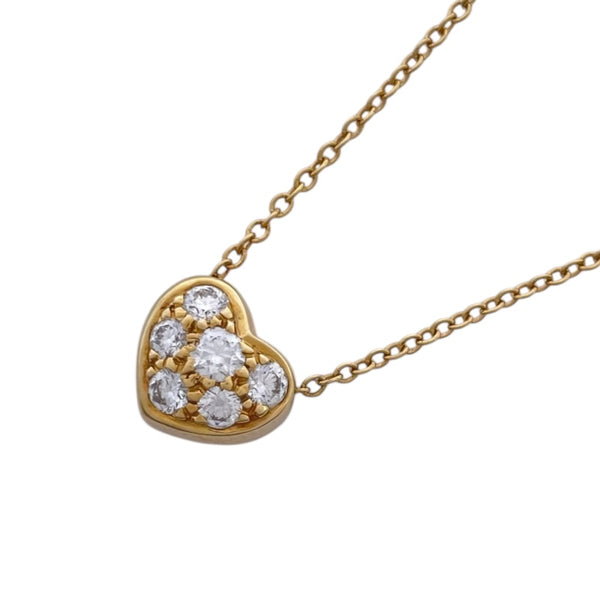 ティファニー TIFFANY＆CO ハートネックレス ゴールド 750 ダイヤモンド ジュエリー