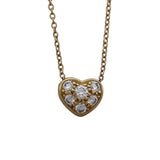 ティファニー TIFFANY＆CO ハートネックレス ゴールド 750 ダイヤモンド ジュエリー