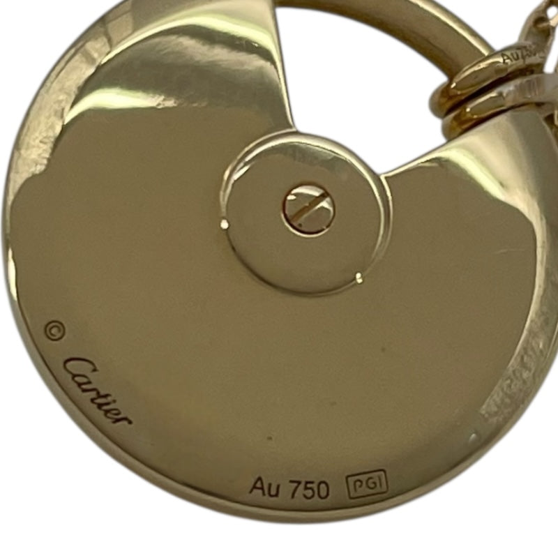 カルティエ Cartier アミュレットドゥカルティエネックレス ゴールド Au750 ホワイトシェル ジュエリー