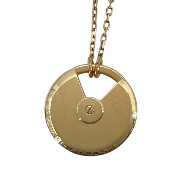 カルティエ Cartier アミュレットドゥカルティエネックレス ゴールド Au750 ホワイトシェル ジュエリー