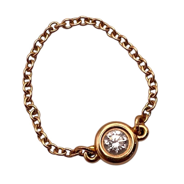 ティファニー TIFFANY＆CO バイザヤードリング ピンクゴールド 750PG/ダイヤモンド ジュエリー