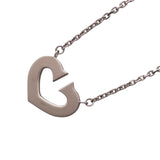 カルティエ Cartier Cハートネックレス ホワイトゴールド 750 ジュエリー